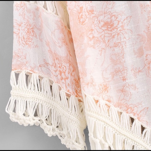 Boho Crochet Poncho - Picture 2 of 3